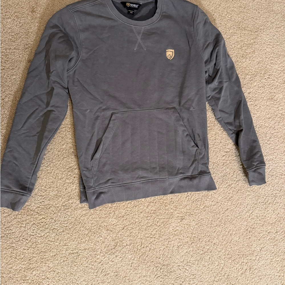 Gray Sweatshirt with Logo